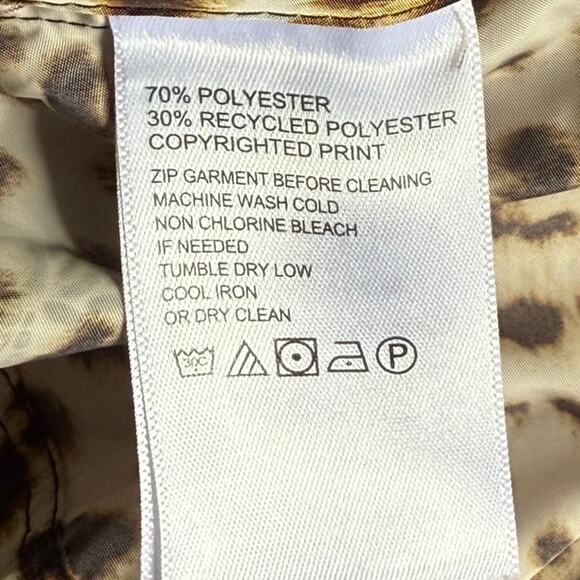 Tommy Bahama Island Zone Windbreaker Jacket Women's Small Leopard - Picture 8 of 11